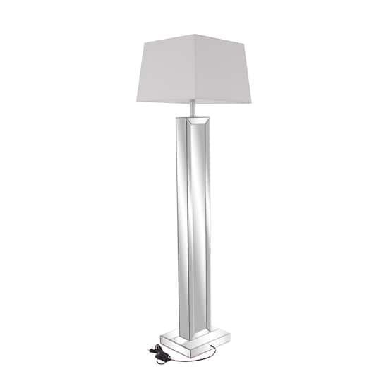 Silver Glass Glam Floor Lamp 65 X 18, Glam Floor Lamp